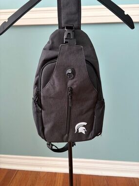Black Spartan Sling Backpack - Men's Crossbody Bag